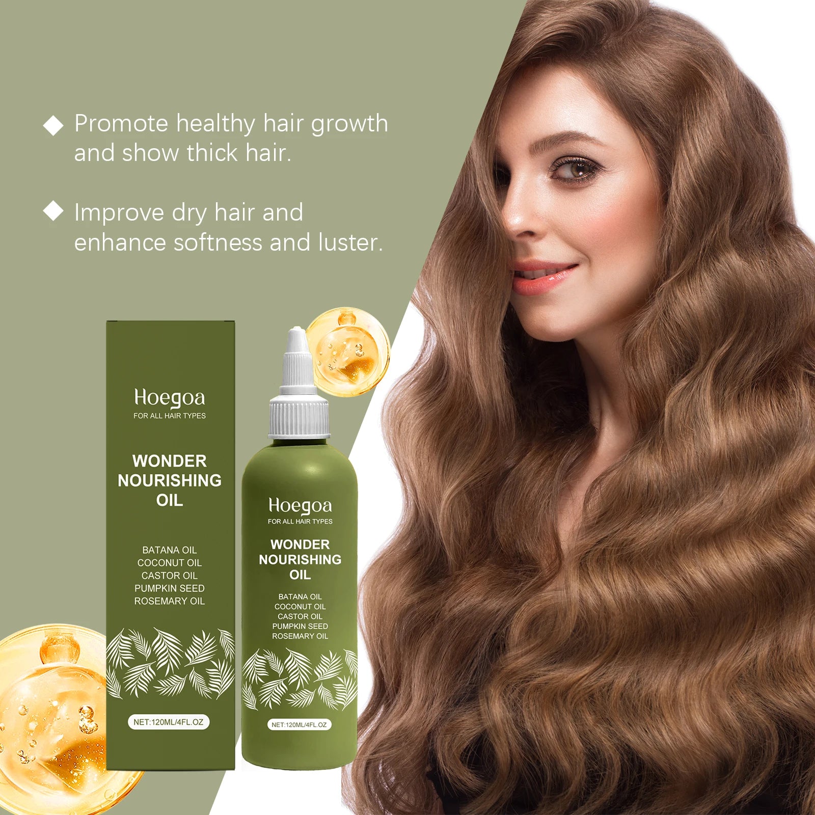Nourishing Herbal Hair Growth Oil for Damaged Hair Repair and Strength - 6