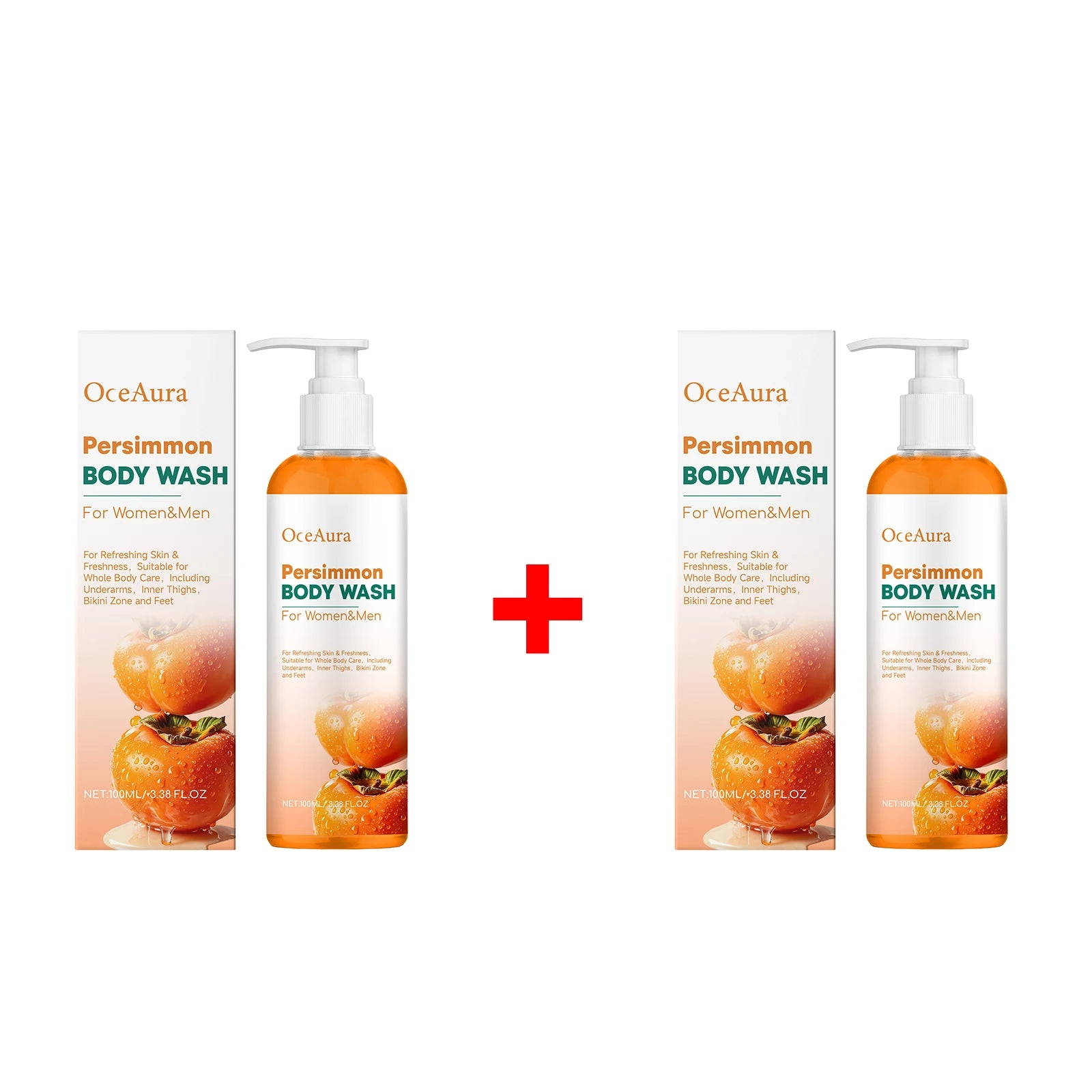 Persimmon Body Wash for Natural Odor Elimination and Skin Refreshment - 16