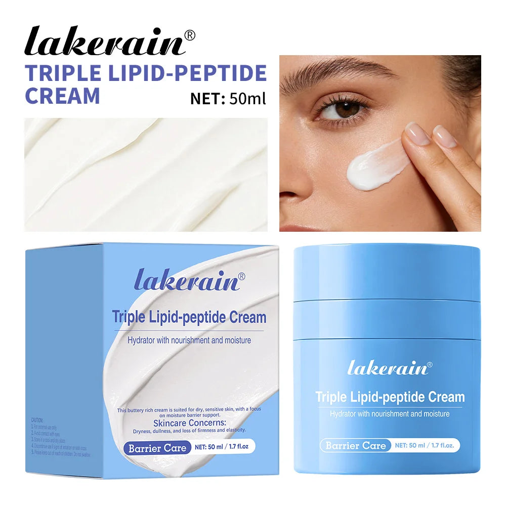 Triple Lipid Peptide Moisturizing Face Cream for Dry and Sensitive Skin