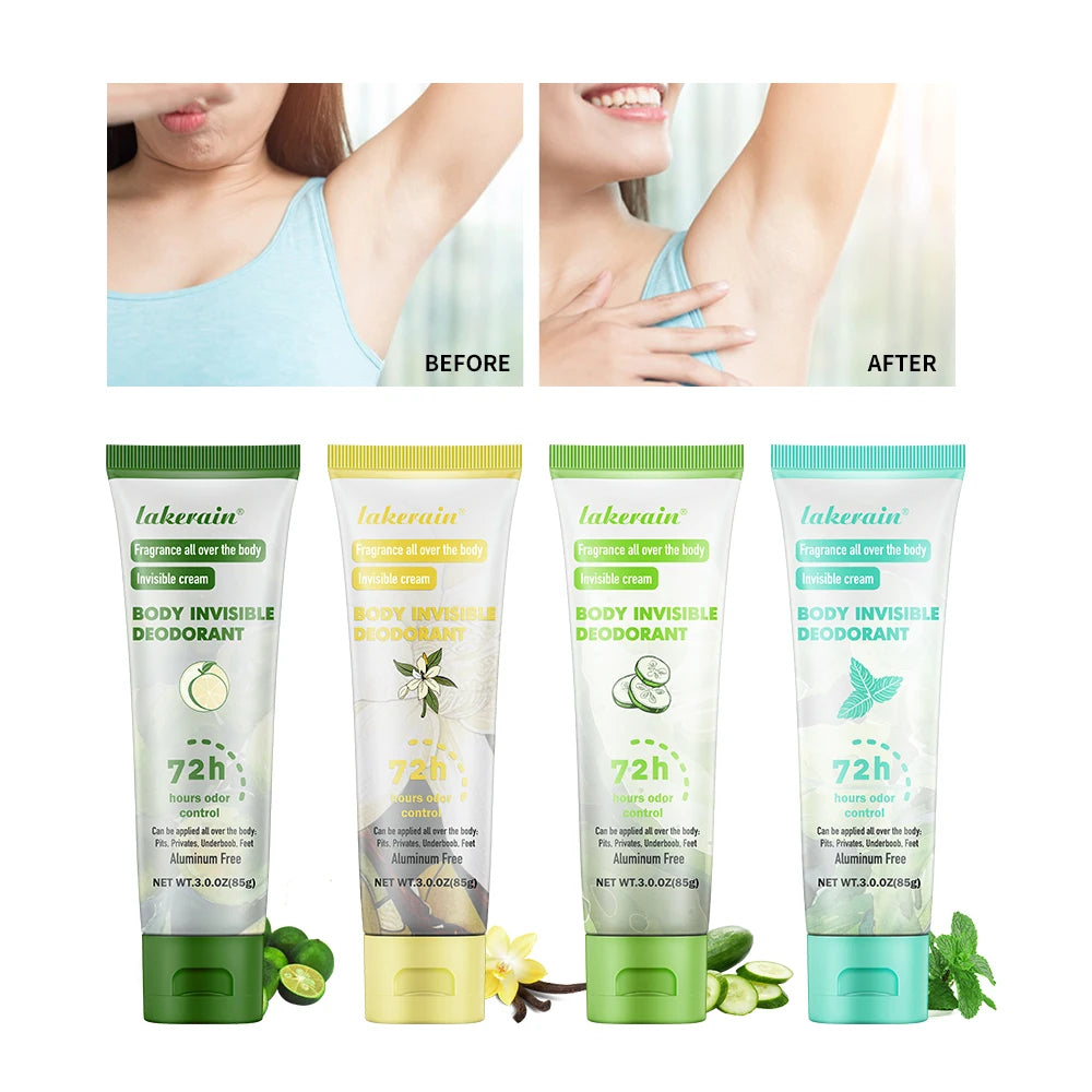 Long-Lasting Invisible Body Deodorant Cream for All-Day Freshness - 1