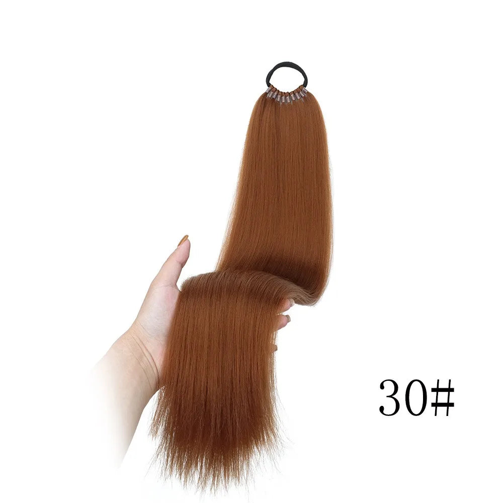 22-Inch Long Straight Synthetic Ponytail Extension - 11