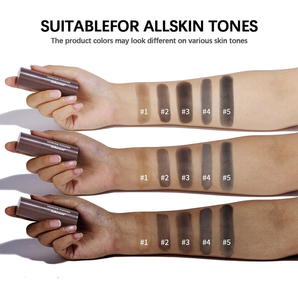 Waterproof Hairline Shadow Powder for Thicker Hair and Eyebrows