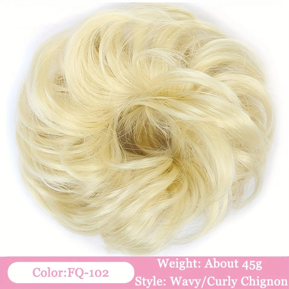 Curly Messy Bun Hair Extension with Drawstring for Instant Volume - 72