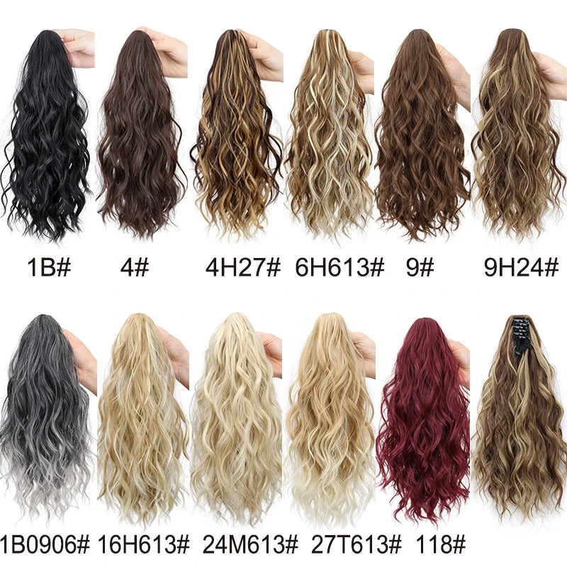 Curly Claw Clip Ponytail Hair Extension for Women