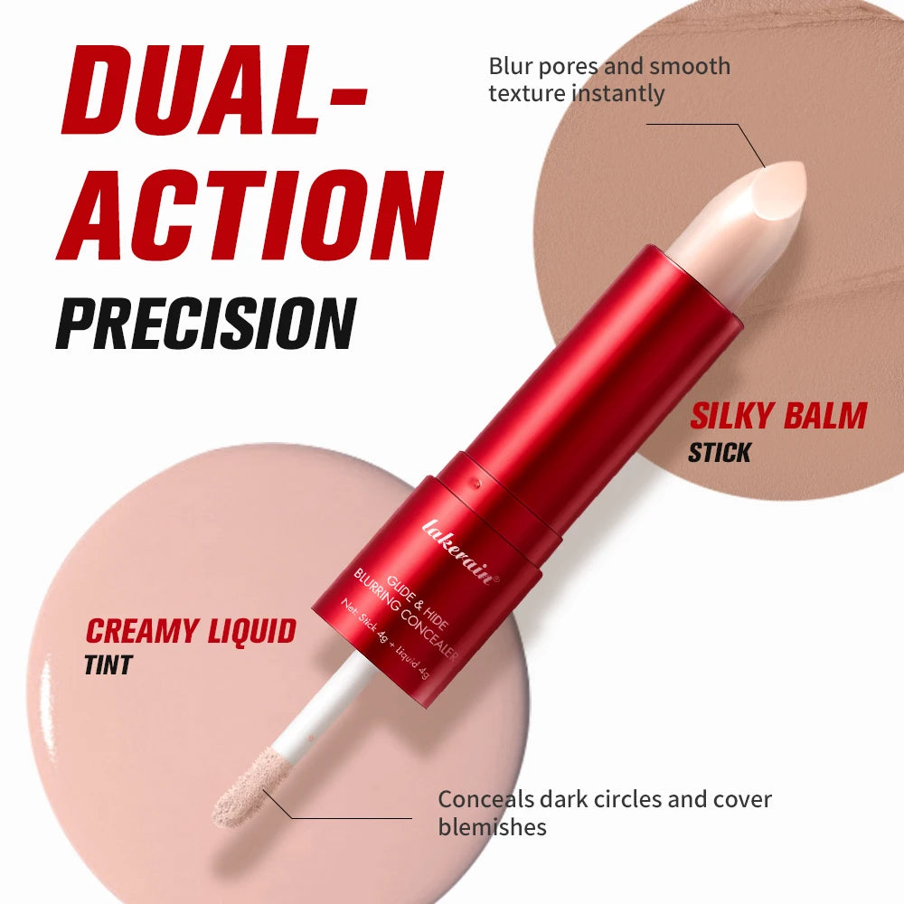 2-in-1 Blurring Concealer and Liquid Foundation for Flawless Full Coverage