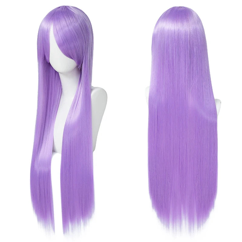 Long Straight Synthetic Cosplay Wig with Bangs