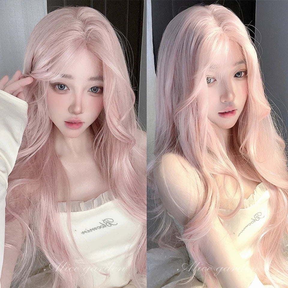 Long Straight Synthetic Wig with Bangs for Cosplay and Parties - 80