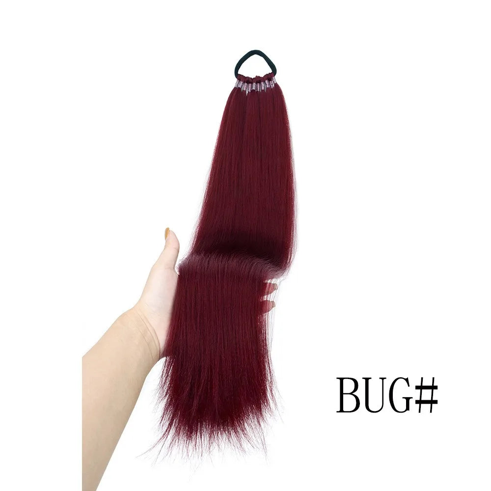 22-Inch Long Straight Synthetic Ponytail Extension