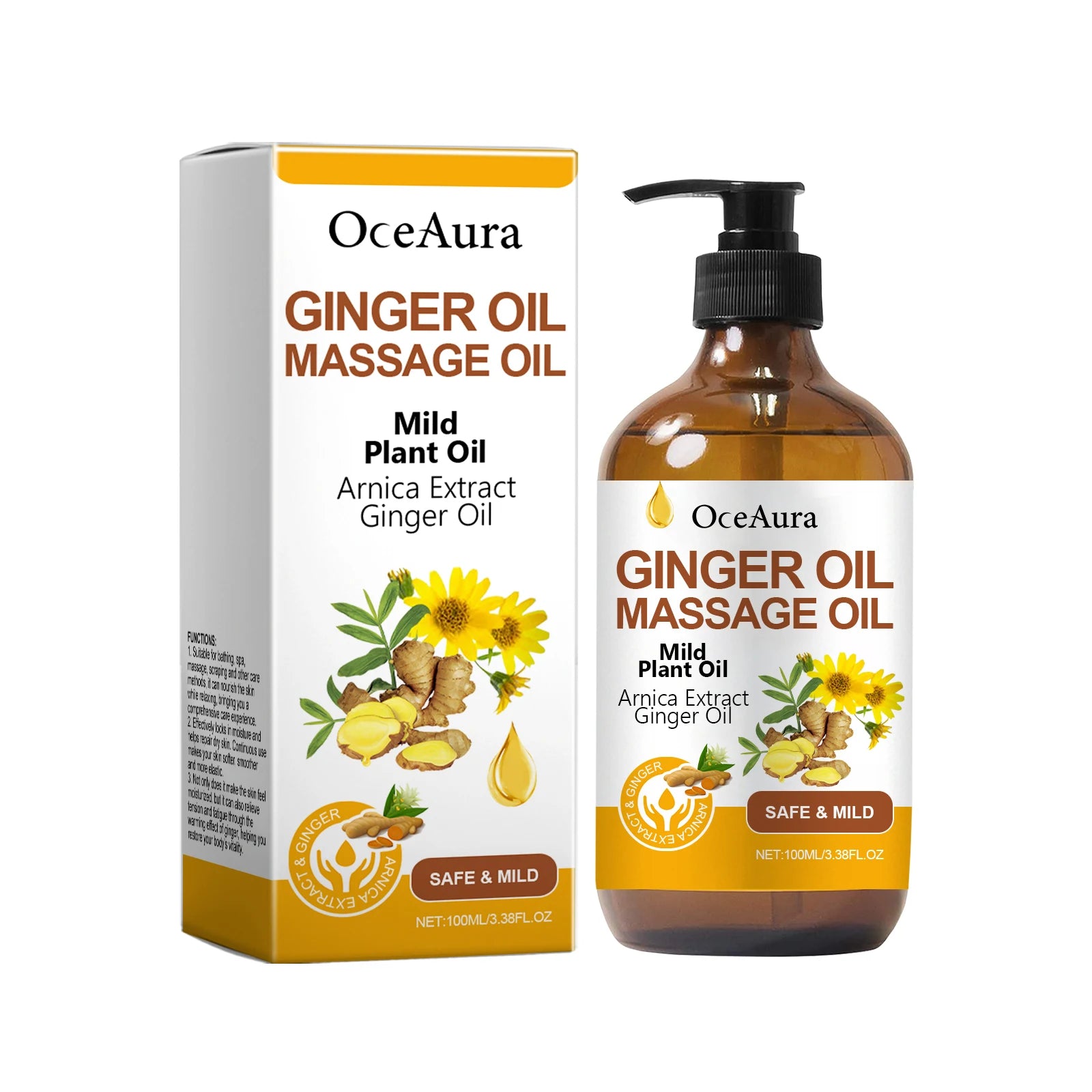 Ginger Essential Massage Oil for Muscle Relief and Skin Nourishment - 6