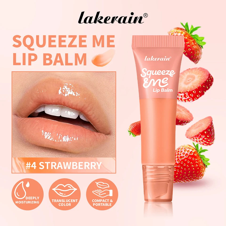 Hydrating Squeeze Lip Balm for Deep Moisture and Sheer Tinted Care