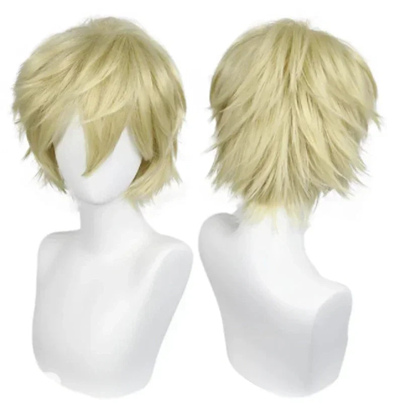 Short Layered Synthetic Cosplay Wig for Costume Parties and Events