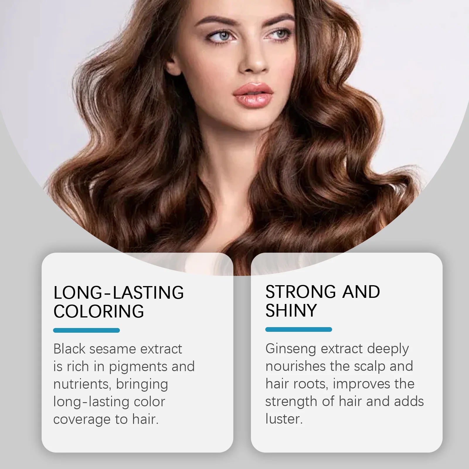 Instant Hair Color Dye Shampoo for Easy Grey Hair Coverage - 9