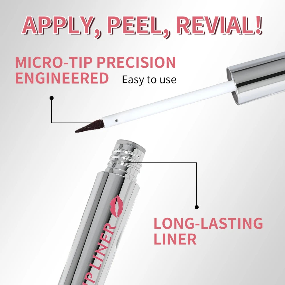 Waterproof Peel-Off Lip Liner Tattoo Stain for Long-Lasting Lip Contouring - 6