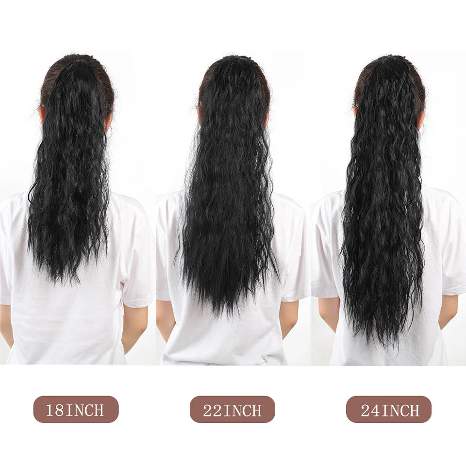 Wavy Wrap-Around Ponytail Extension for Instant Volume
