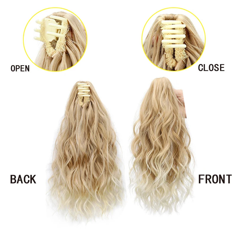 Curly Claw Clip Ponytail Extension for Instant Volume and Length - 2