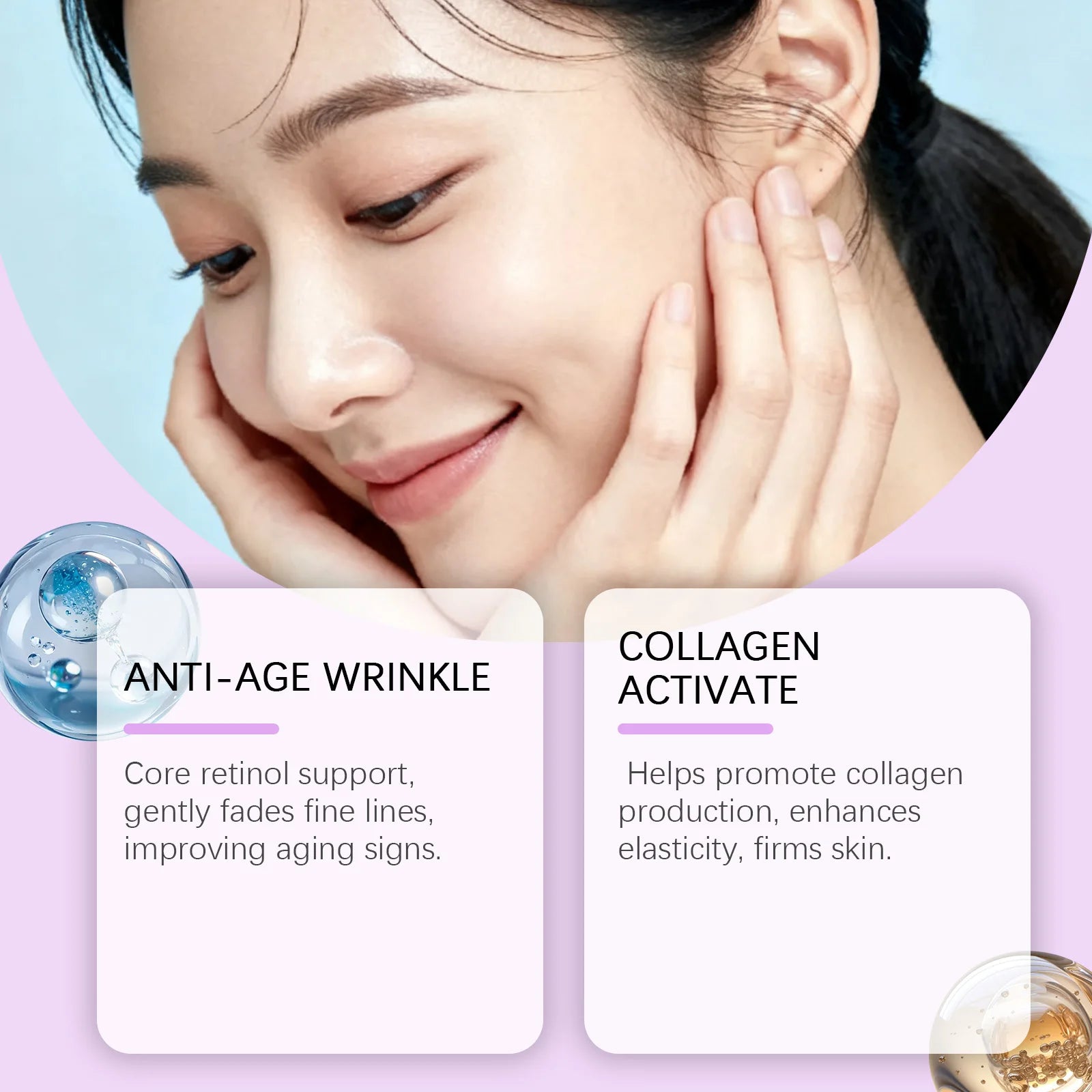 Anti-Aging Retinol Facial Serum for Skin Firming and Fine Line Reduction - 8