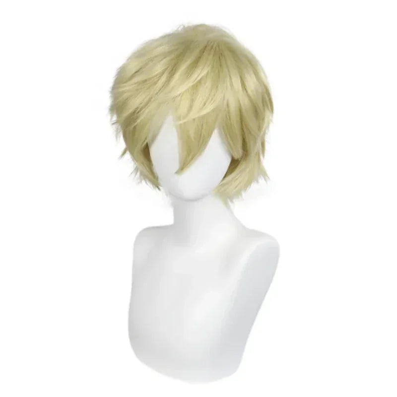 Short Layered Synthetic Cosplay Wig for Costume Parties and Events - 12