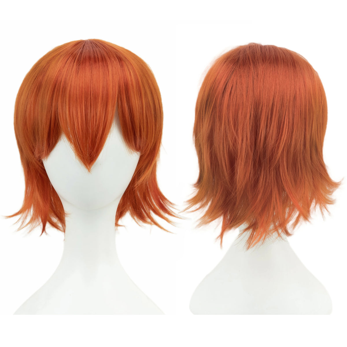 Short Curly Cosplay Bob Wig with Bangs for Costume Parties