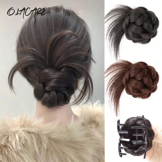 Messy Wavy Claw Clip Hair Bun for Instant Volume
