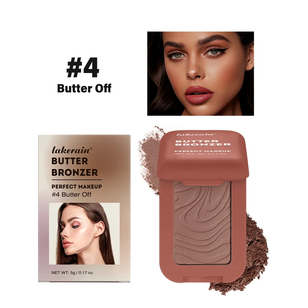 Soft Matte Butter Bronzer Powder for Sculpted and Natural Face Contouring - 35