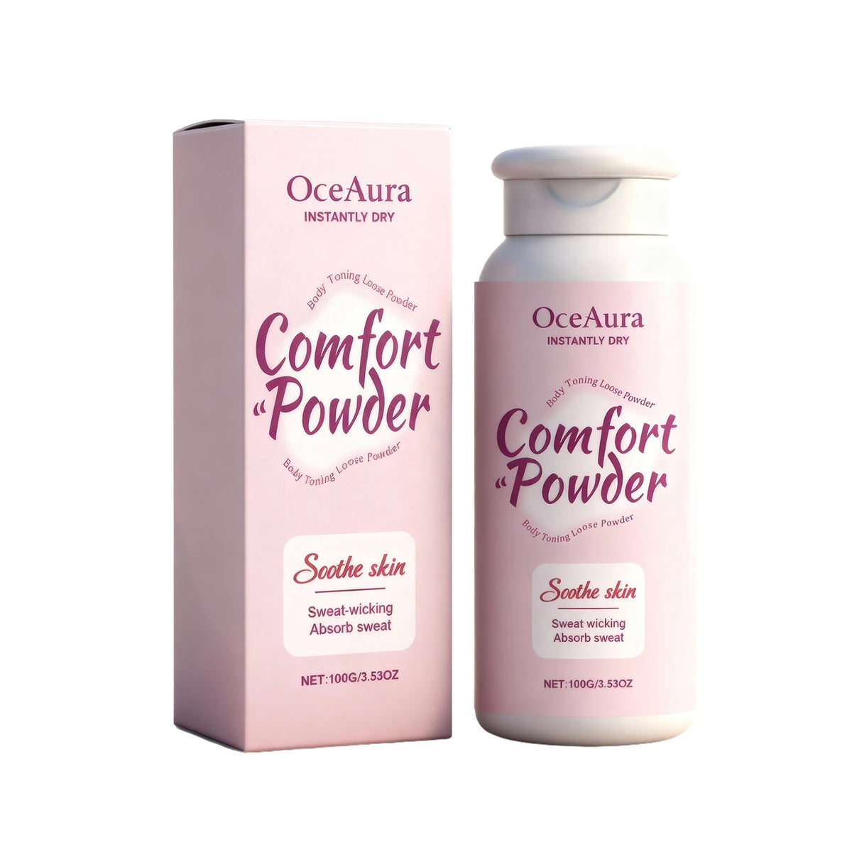 All-Over Body Powder for Instant Sweat Absorption and Skin Comfort
