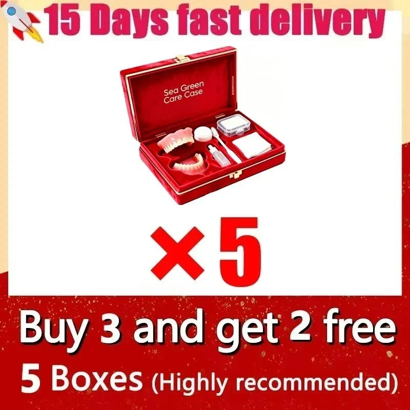Comfortable Silicone Dentures for Adults Full Mouth Replacement Set