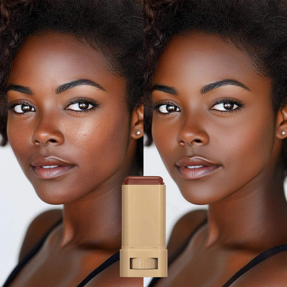 Serum Boosted Skin Tint Foundation Stick with Puff for Natural Makeup - 3