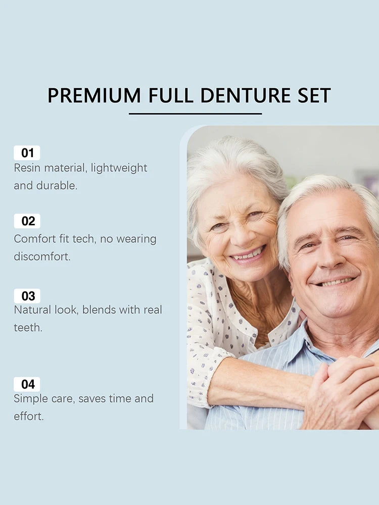 Instant Full Set Dentures for Natural Smile and Confidence