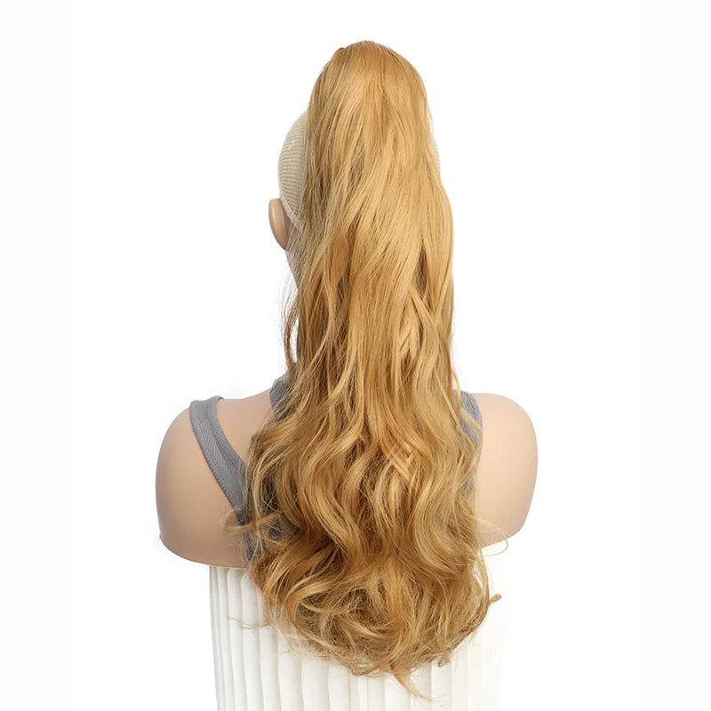 Long Curly Wavy Claw Clip Ponytail Hair Extension for Women