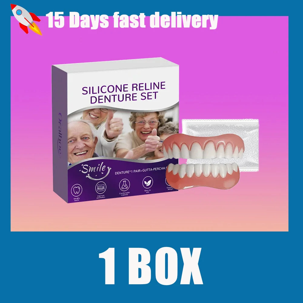 Professional Silicone Denture Reline and Comfort Fit Kit - 8