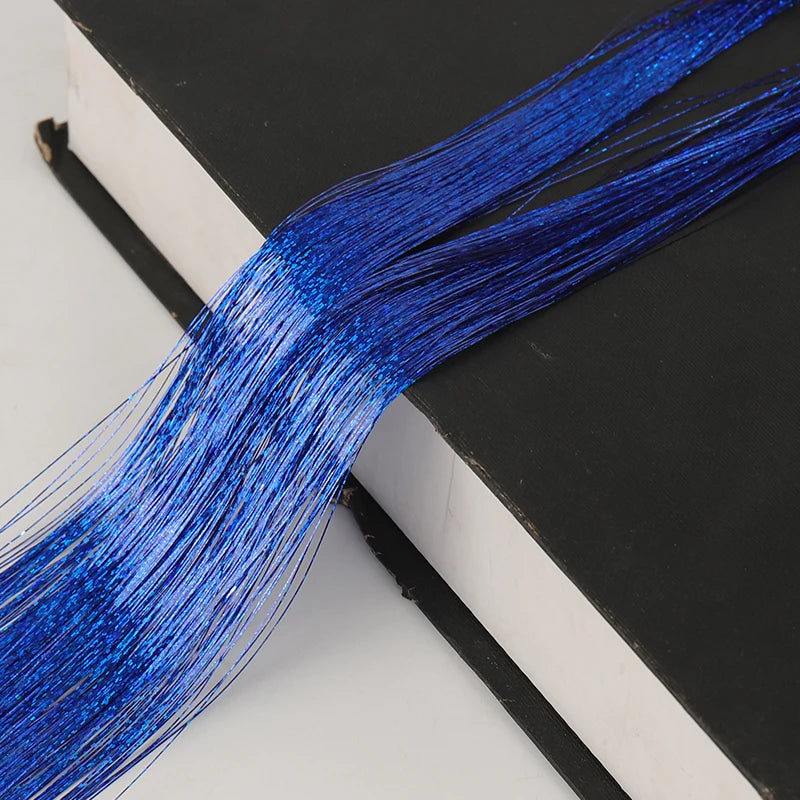 Sparkling Rainbow Hair Tinsel Strands for Instant Glamour and Style - 15