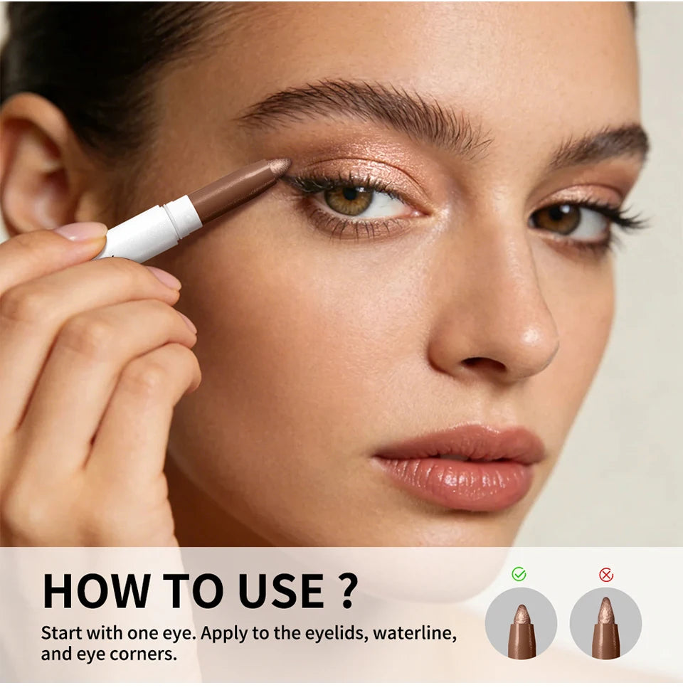 Waterproof Cream Eyeshadow Pencil for Long-Lasting Eye Makeup - 13