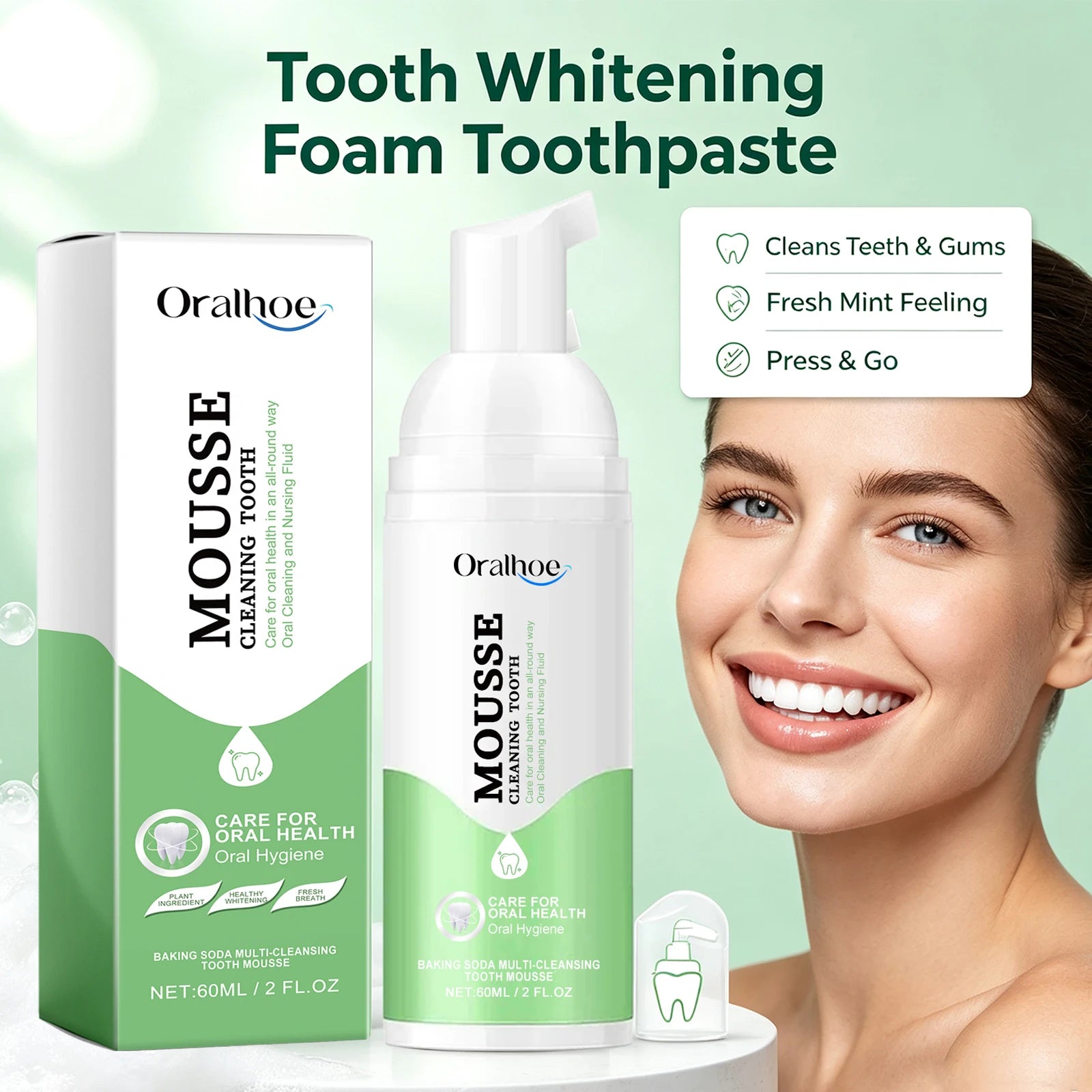 Foaming Teeth Whitening Mousse for Stain Removal and Fresh Breath - 5