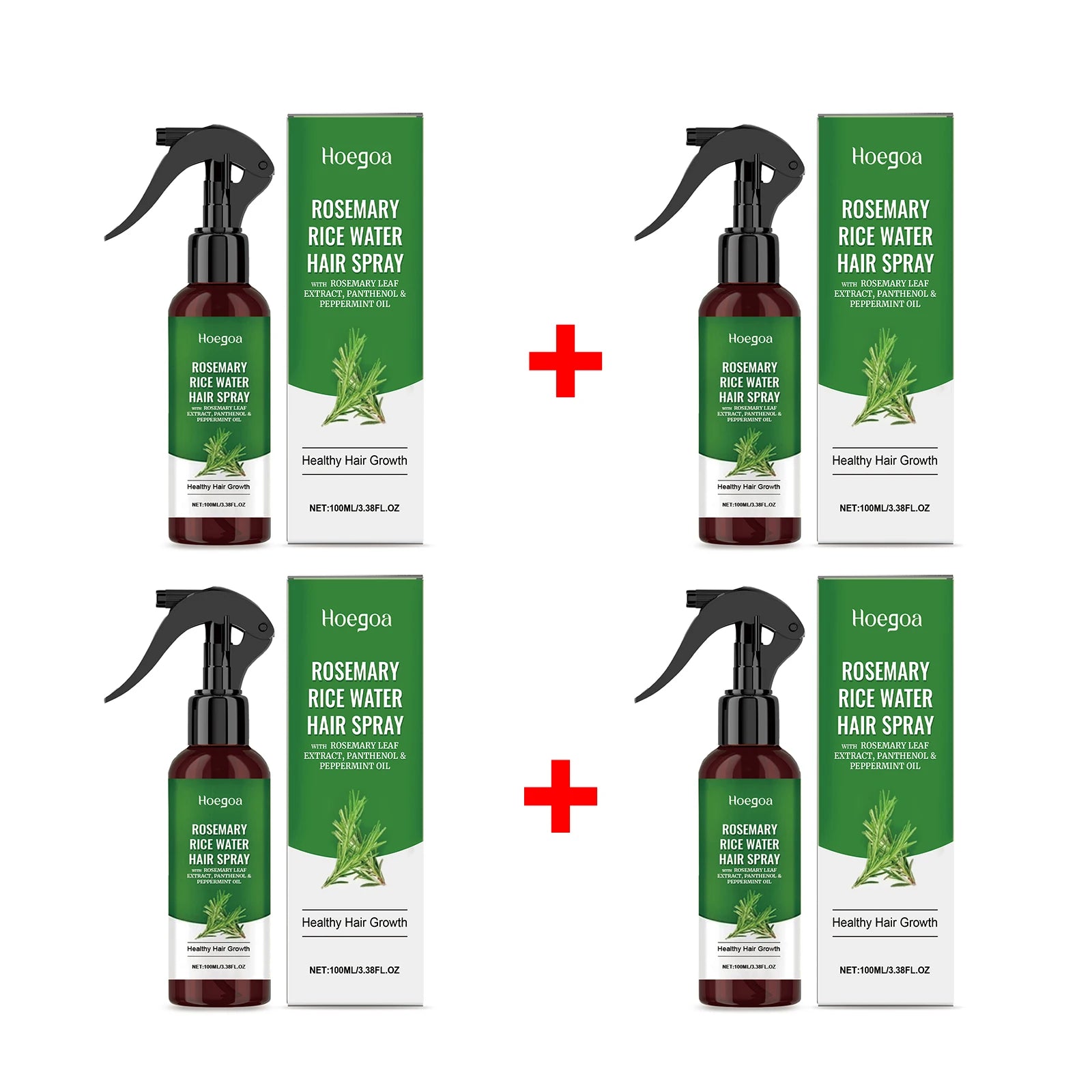 Rosemary Rice Water Hair Spray for Dry Frizzy Hair and Scalp Repair - 19