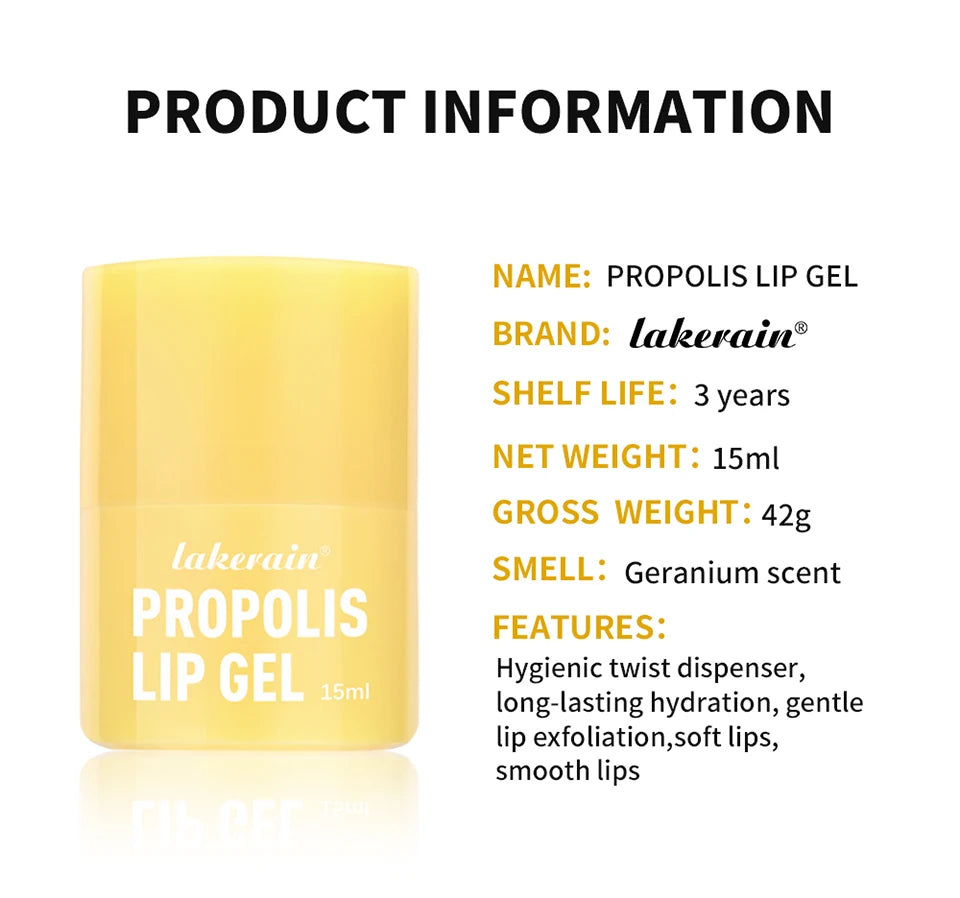 Propolis Hydrating Lip Repair Gel for Smooth and Soft Lips - 15