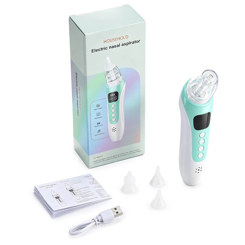 Electric Baby Nasal Aspirator with Soothing Lullabies for Congestion - 15