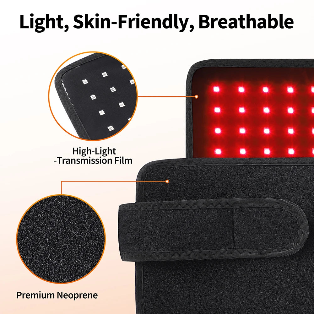 Red and Infrared Light Therapy Belt for Pain Relief and Recovery