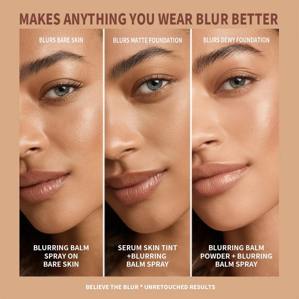 Liquid Blurring Balm Setting Spray for Long-Lasting Matte Makeup Finish