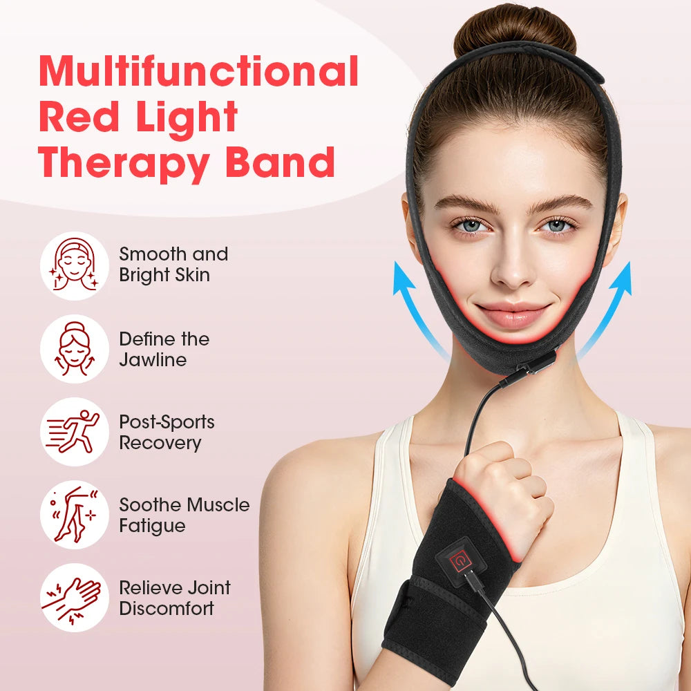 Red and Infrared Light Therapy Wrap for Targeted Face and Body Recovery - 11