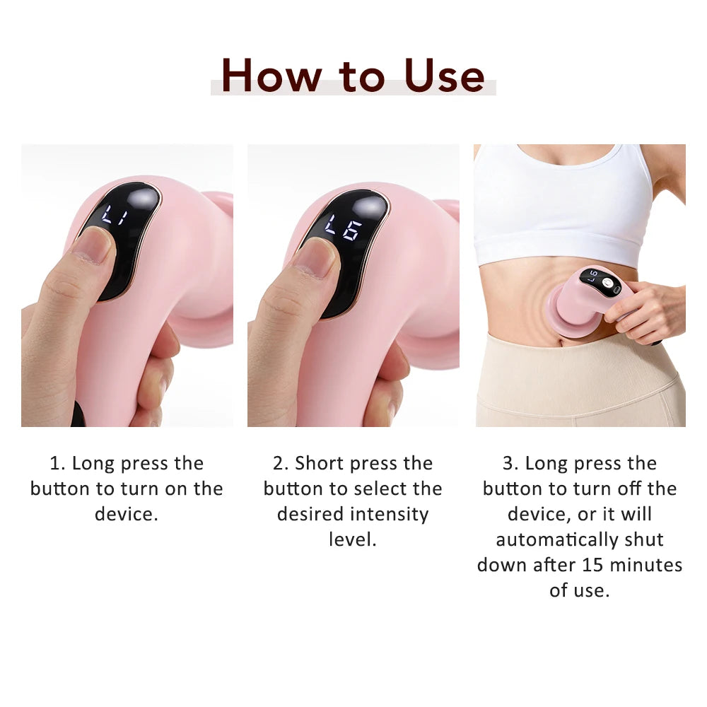 Electric Handheld Body Sculpting Massager for Cellulite and Fat Reduction