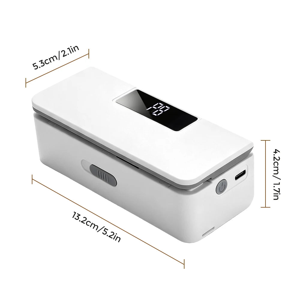 Portable Rechargeable Mini Bag Sealer with Adjustable Heat Settings