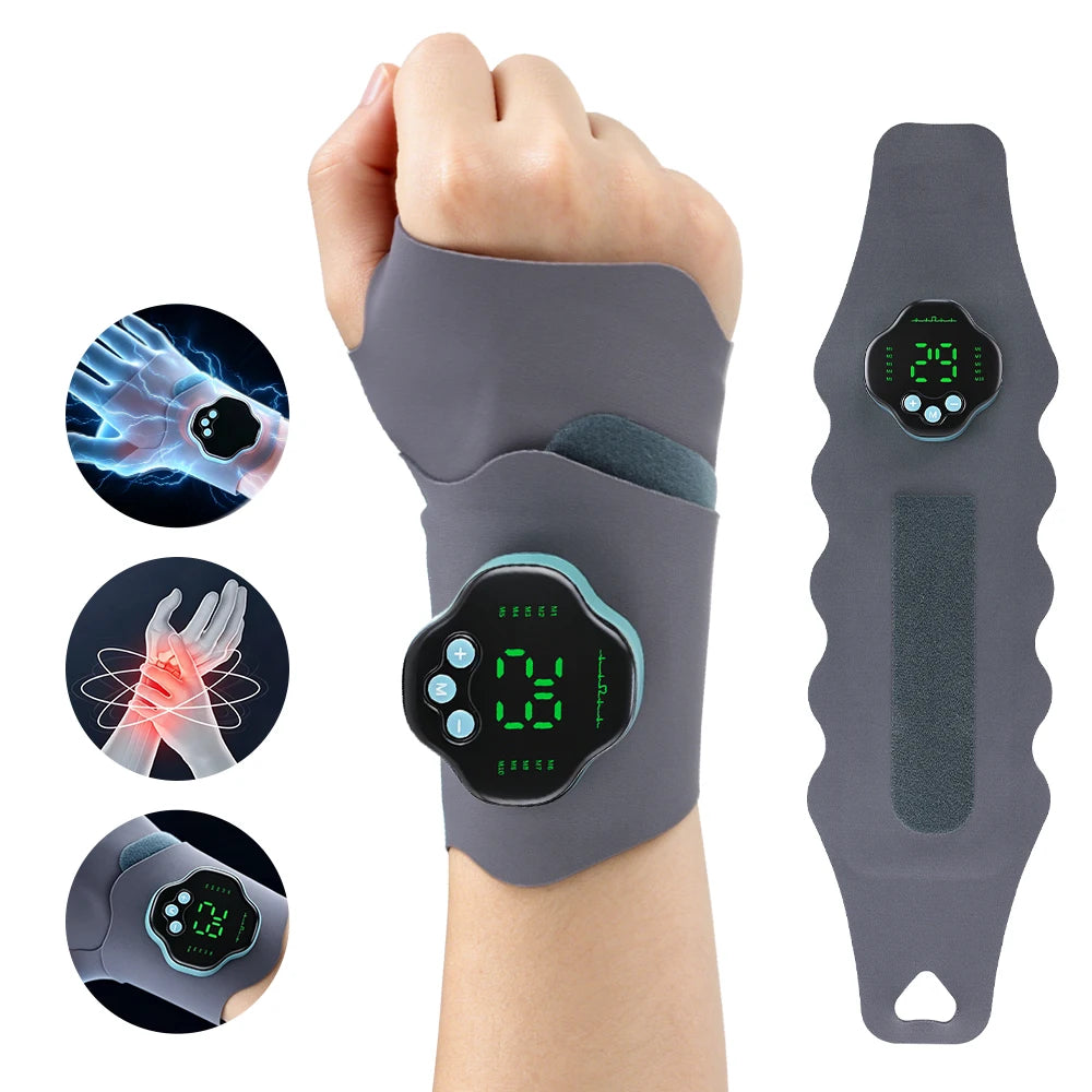 Electric Microcurrent Wrist Massager for Carpal Tunnel and Muscle Relief