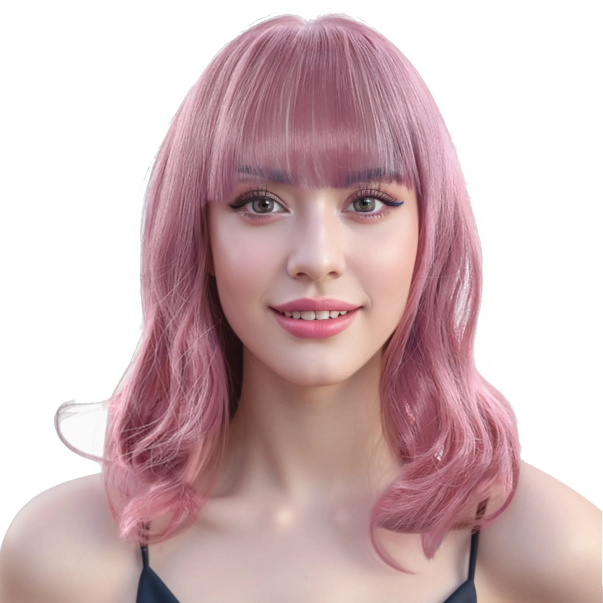 Short Wavy Synthetic Wig for Daily Wear and Cosplay - 2
