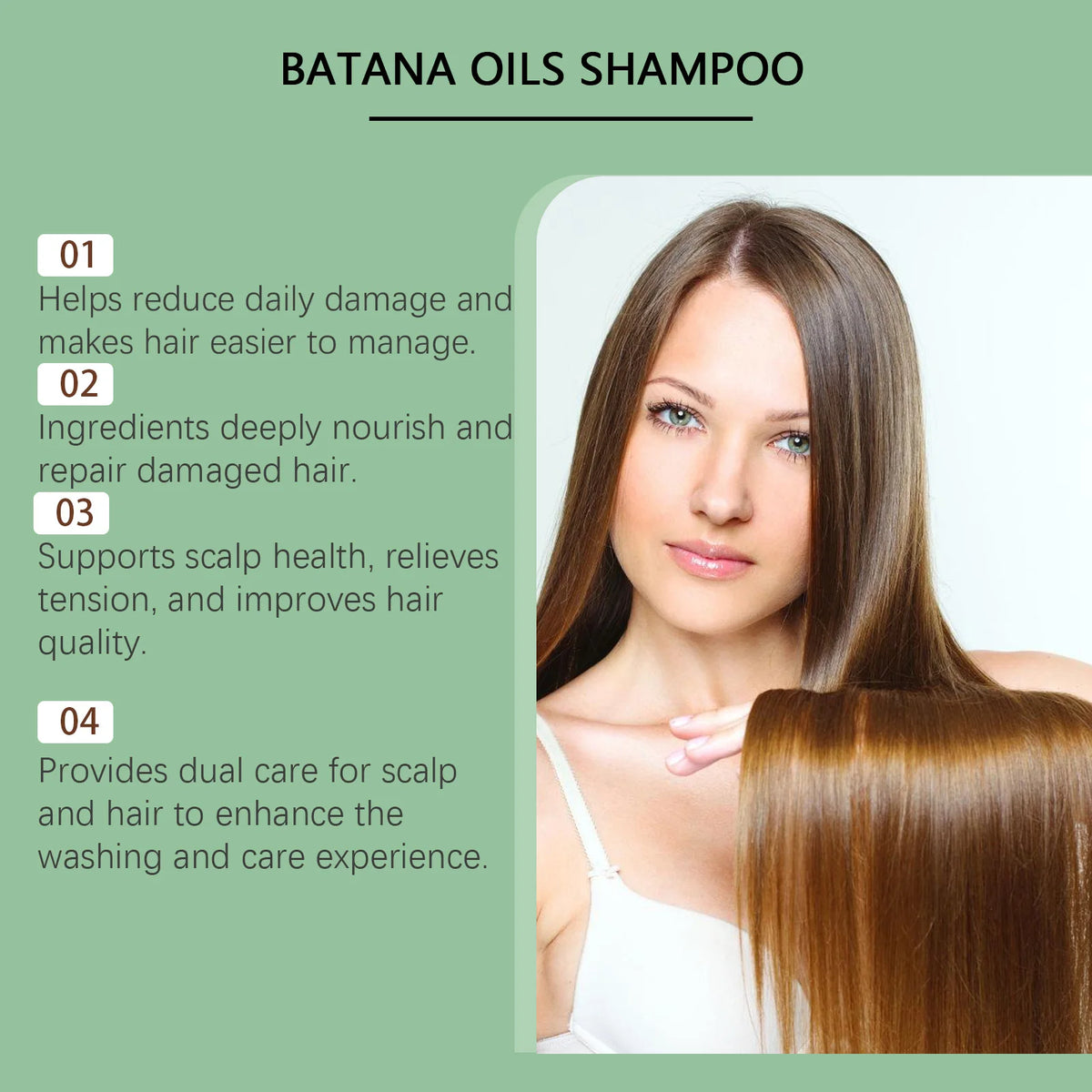Batana Oil Hair Growth Shampoo for Damaged Hair and Scalp Repair