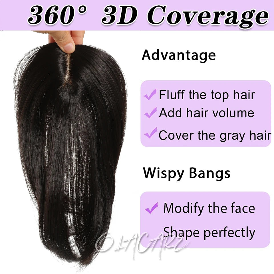 Clip-in Figure-Eight Bangs Hair Extension