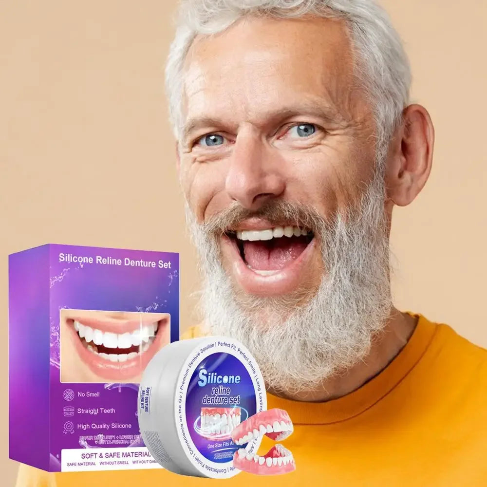 Temporary Silicone Denture Set for Comfortable Smile and Teeth Alignment - 13