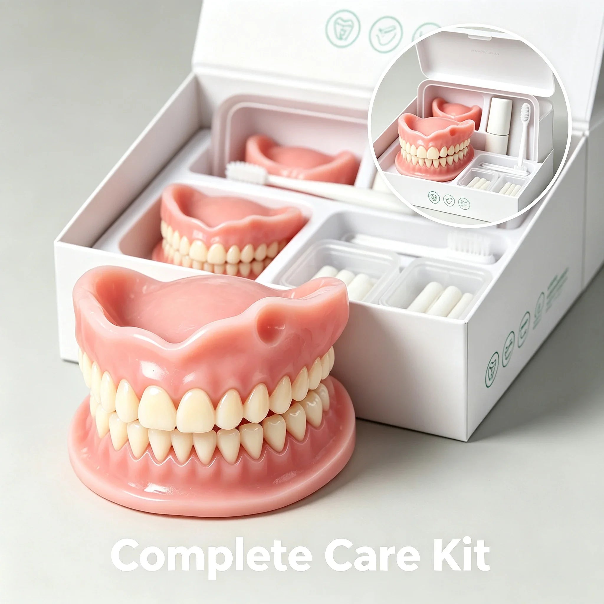 Comfortable Silicone Denture Set for Daily Oral Care and Confidence - 7