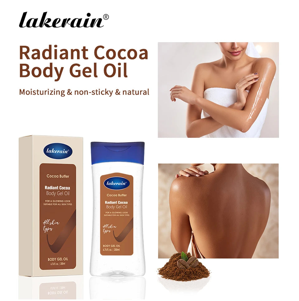 Radiant Cocoa Butter Body Gel Oil for Deep Hydration and Glowing Skin - 7