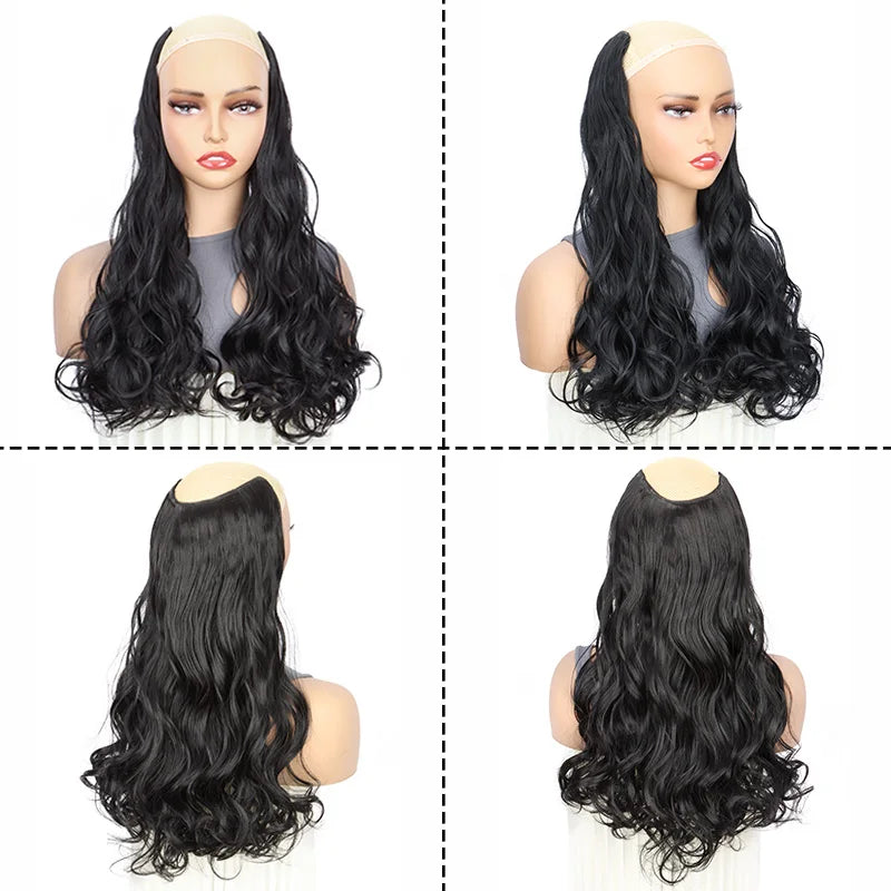 20-Inch V-Shaped Wavy Clip-In Hair Extensions - 7