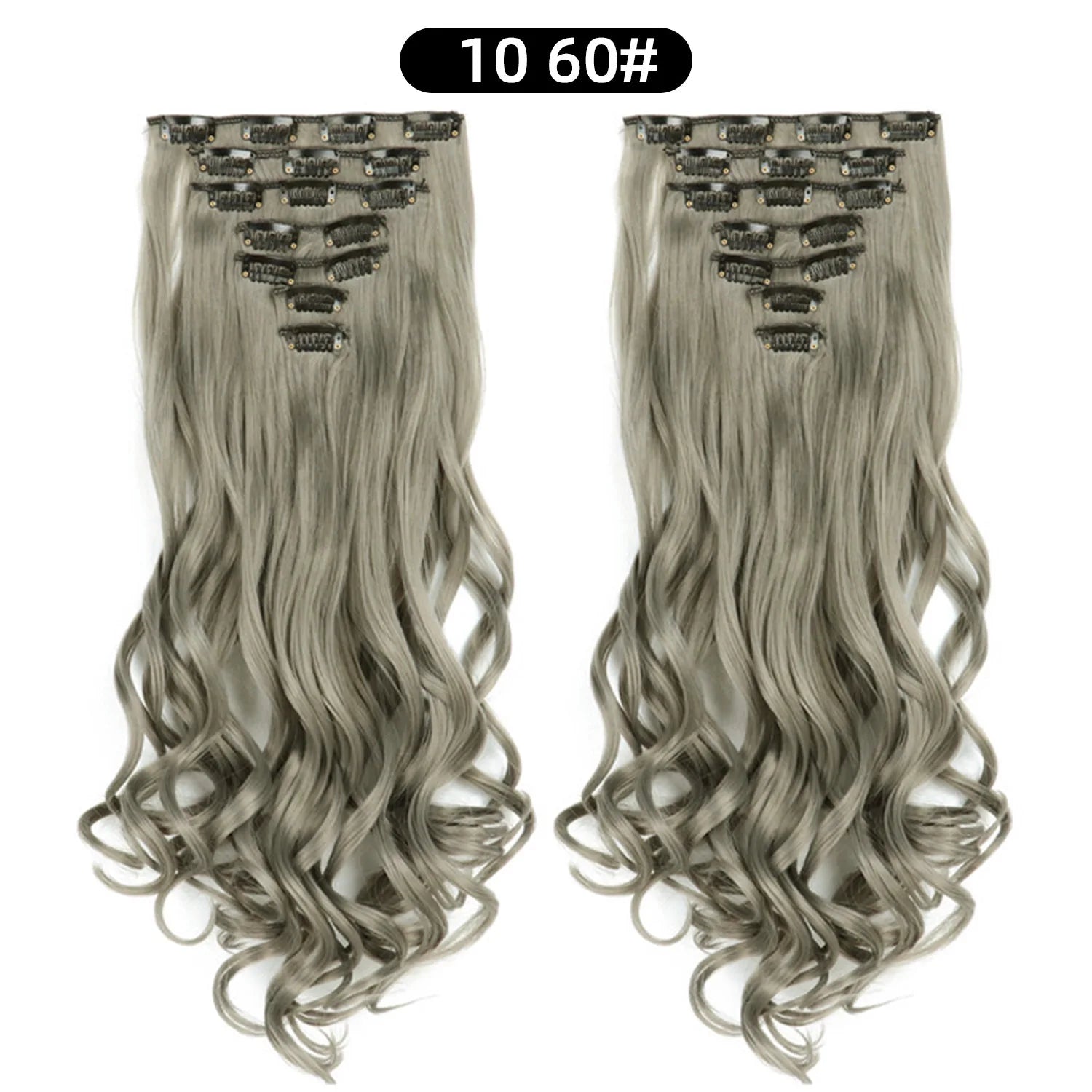 22 Inch Deep Wave Clip-In Hair Extensions Full Head Set - 52